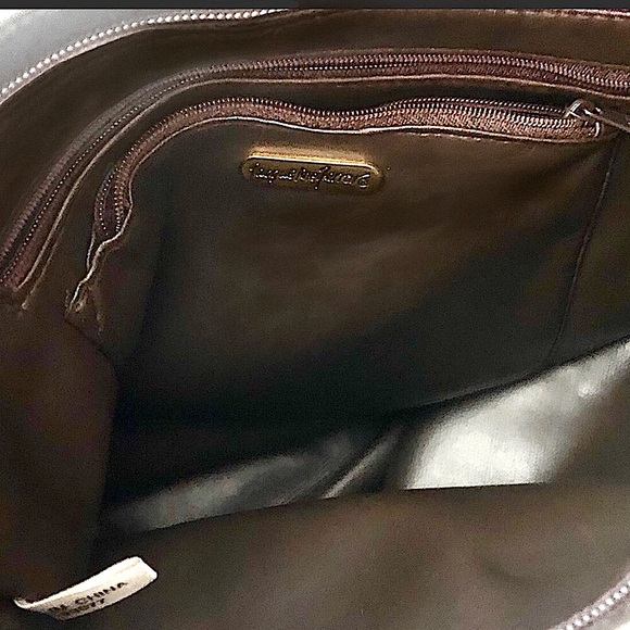 Jaqueline Ferrara Womans Brown Leather ShoulderBag - Picture 6 of 8